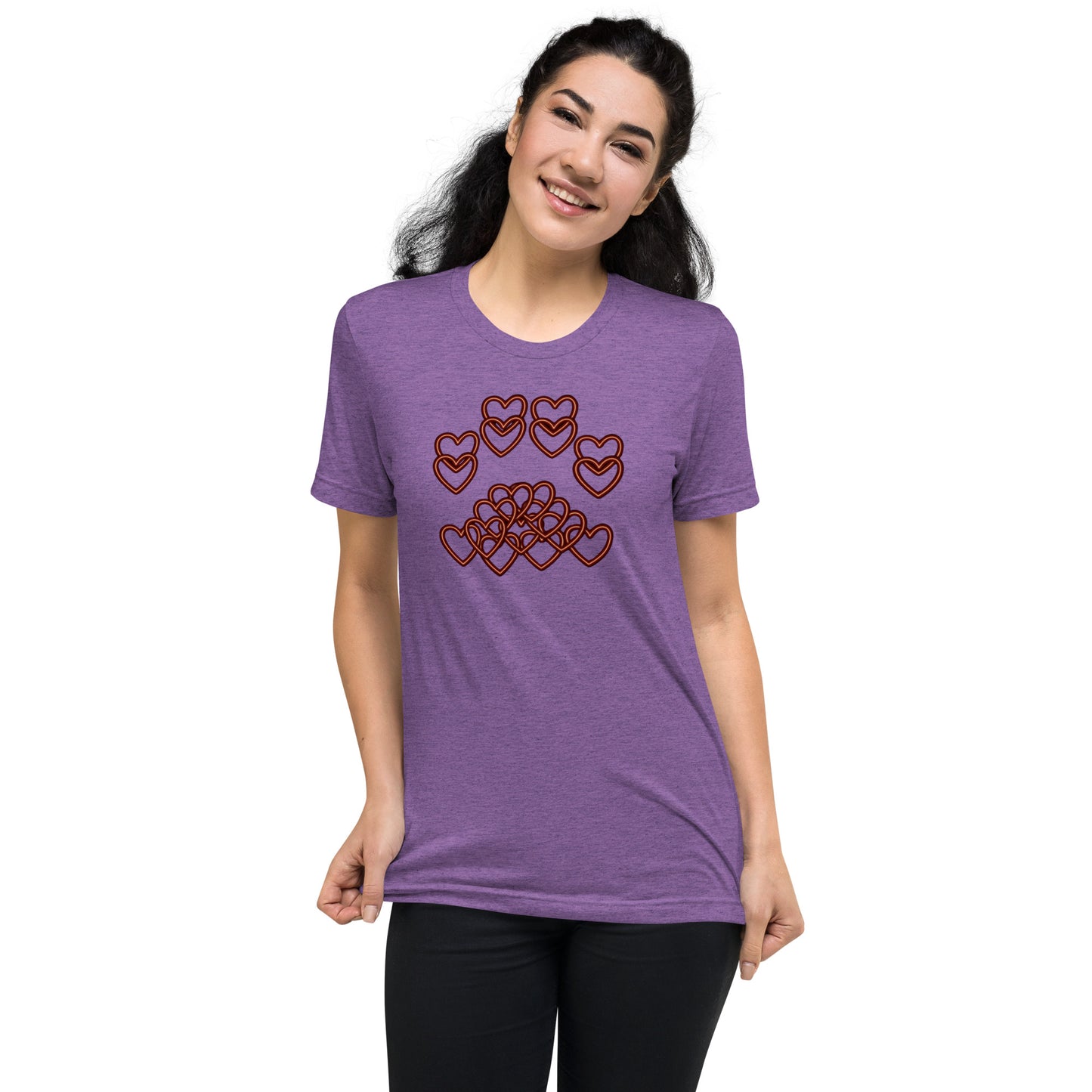 Neon Heart Paw Short sleeve t-shirt