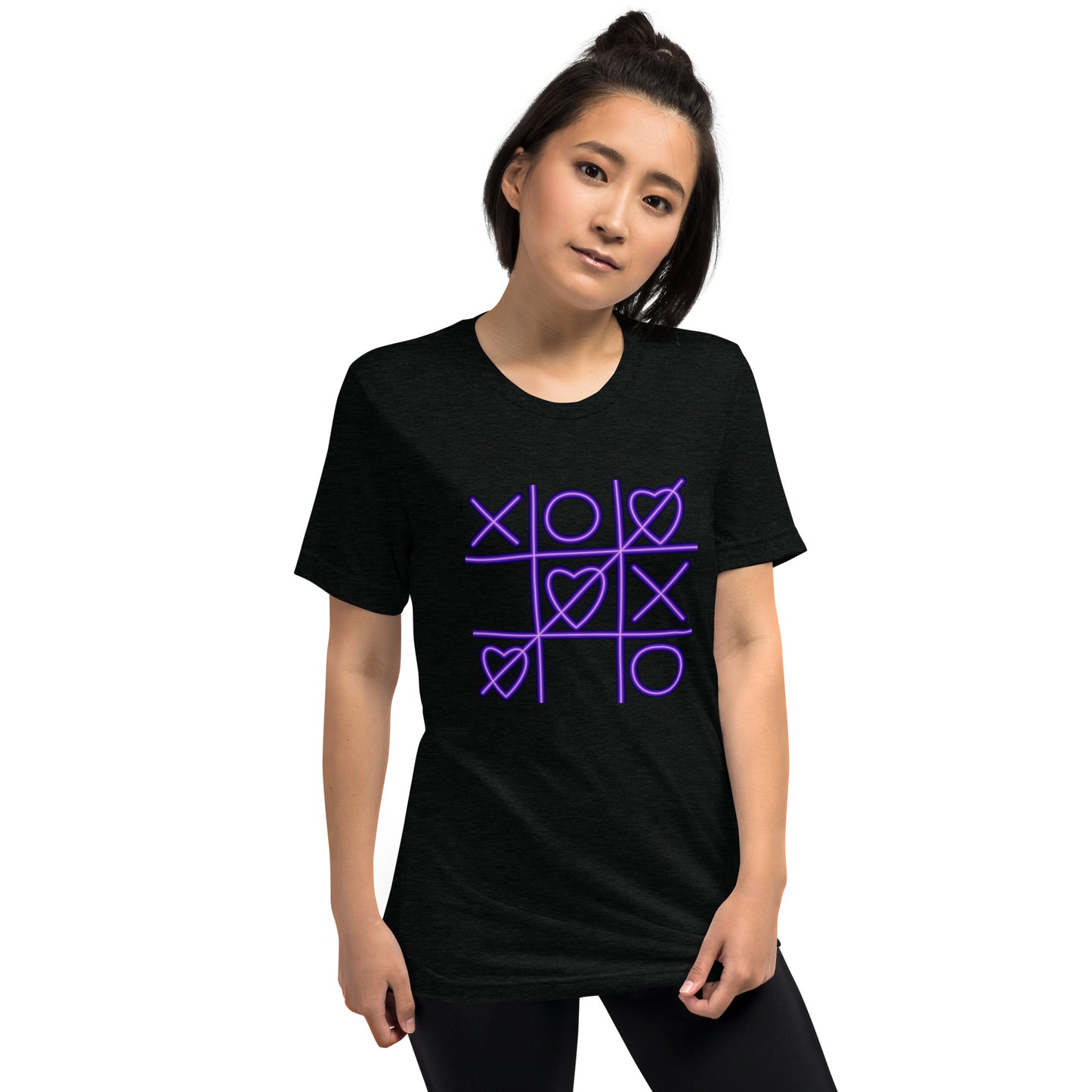 Tic Tac Toe Hearts Short sleeve t-shirt